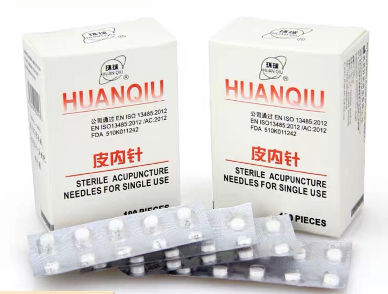 HuanQiu Acupuncture intradermal Tack Ear Skin Small Press Needles Box of 100