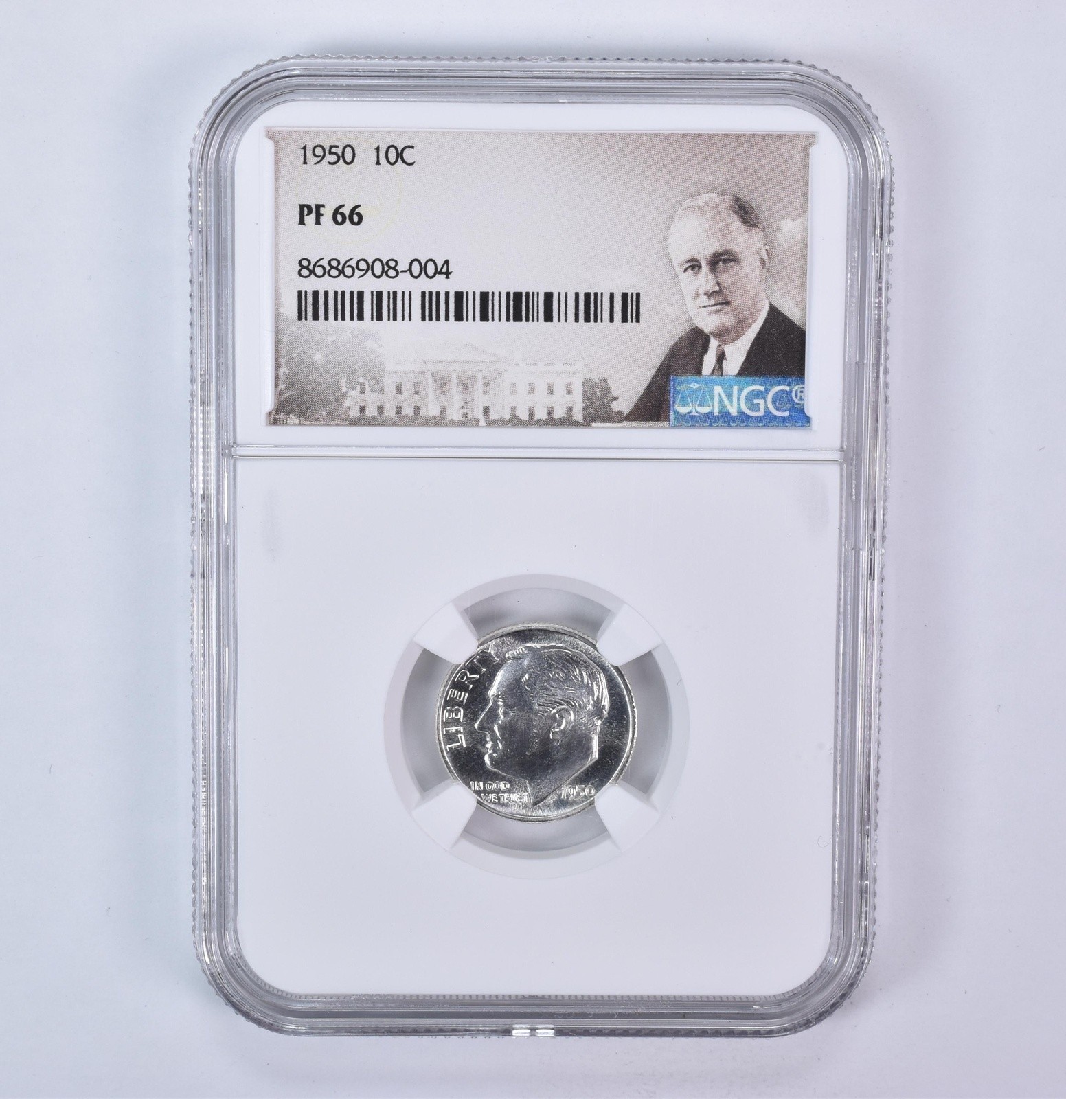 1950 Roosevelt Dime PF66 NGC Special Label