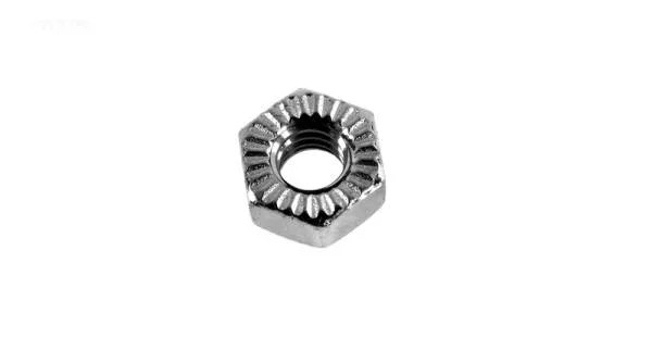 Nut, 1/4-20, plated brass