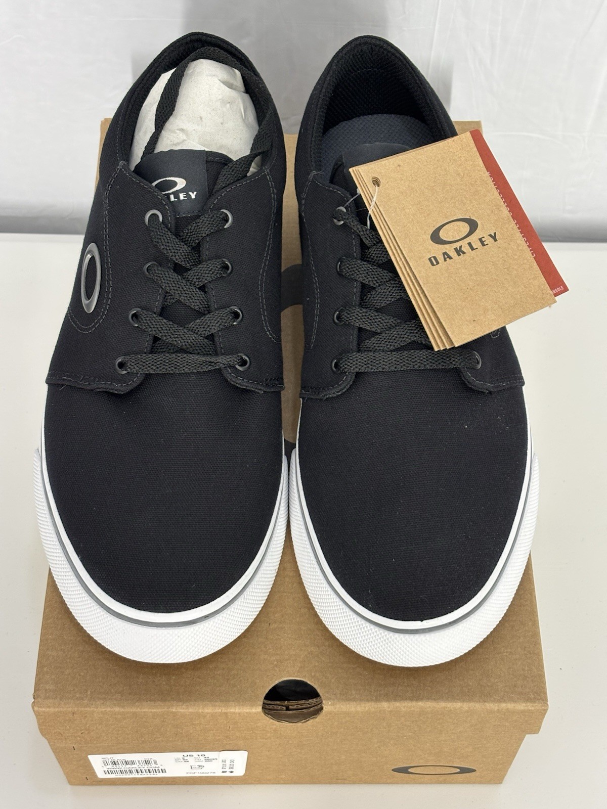 Oakley Split Shoe Jet Black FOF100278 Size 10 Men’s US New In Box Boat Sneaker