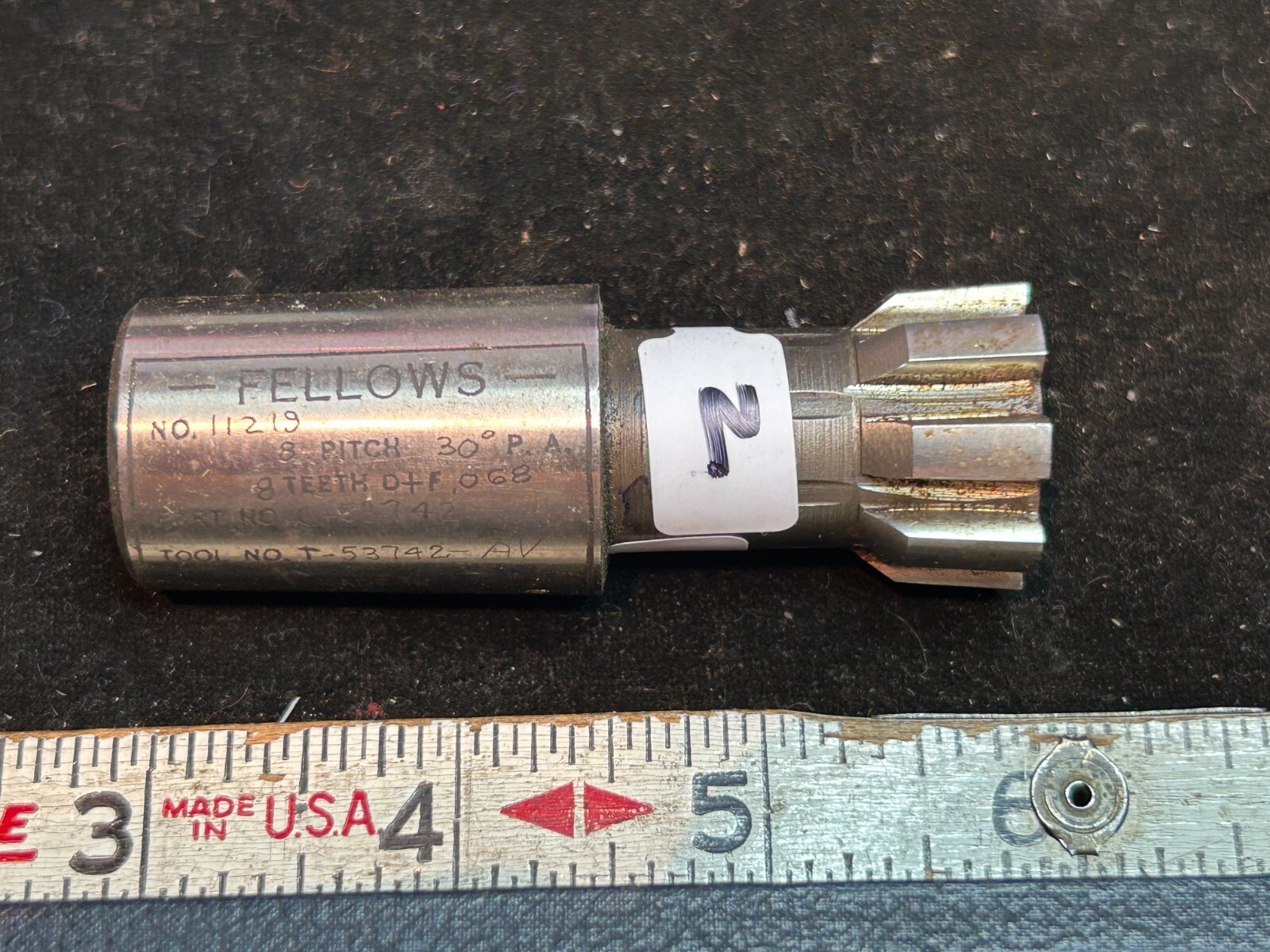 Fellows Shaper Module Gear Cutter DP 8, 30°PA 8T  Item#Dr12-2