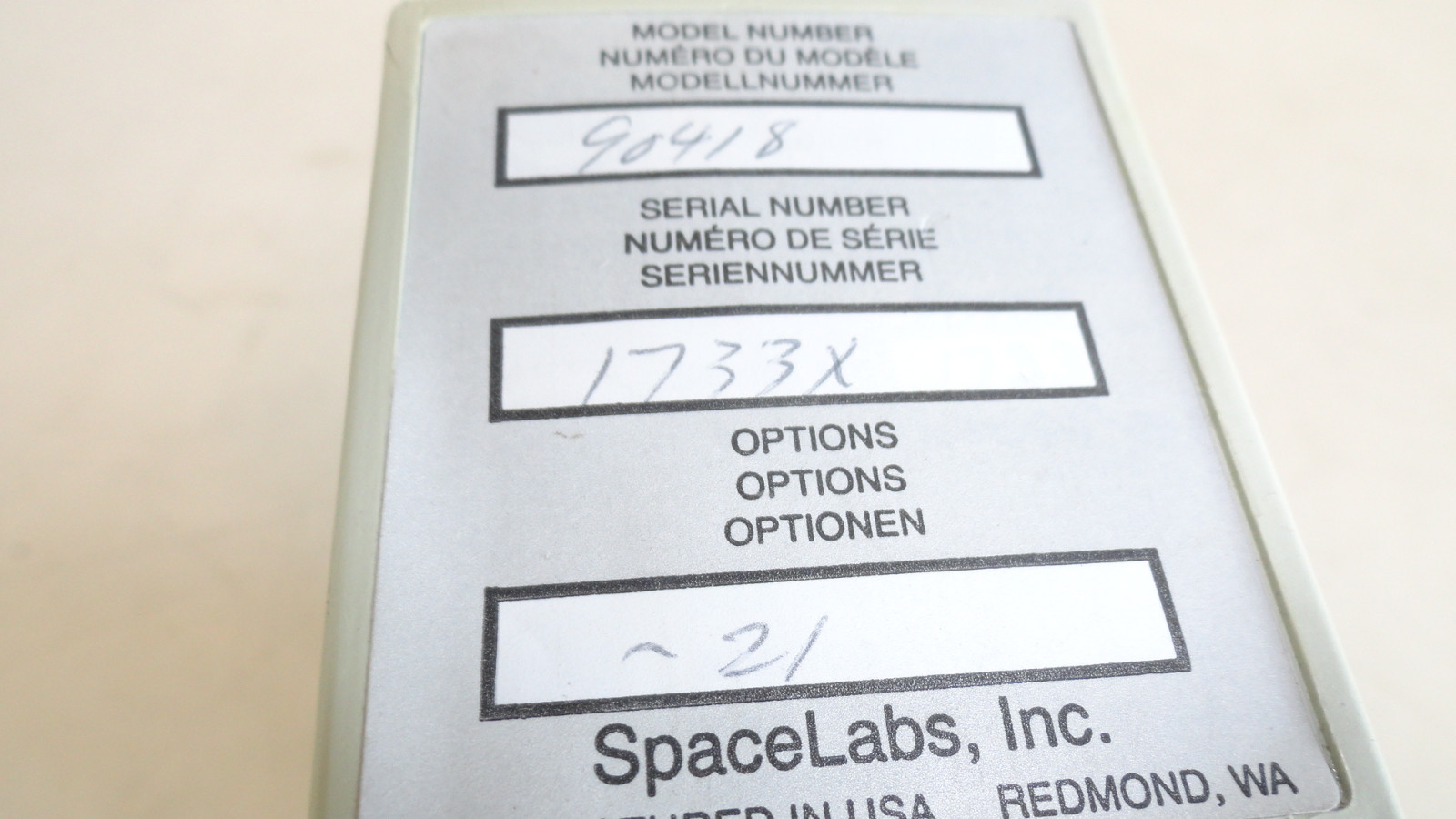 Spacelabs 90418 Module ECG HLO