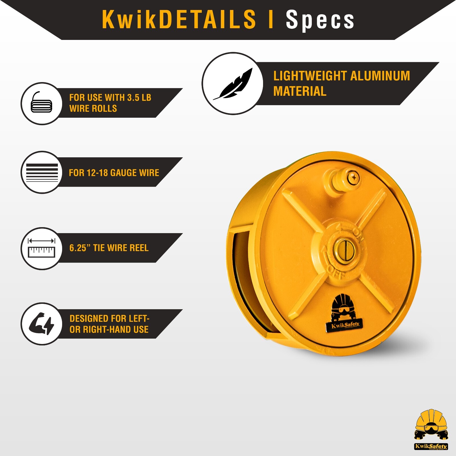 KwikSafety (Charlotte, NC) TIKO Tie Wire Reel Ironworker Lighweight Rebar Tool
