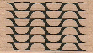 Intricate Design 1 1/2 x 2 1/4" Rubber Stamp, Mixed Media, Background Stamp