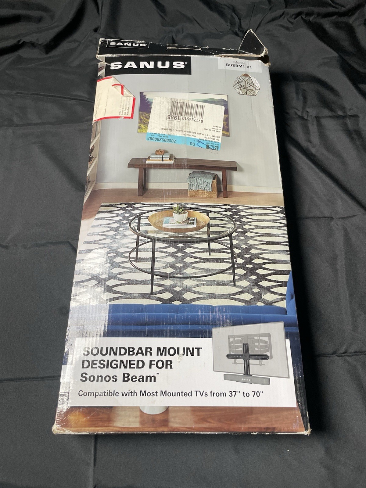 SANUS Soundbar TV Mount designed specifically for the Sonos Beam soundbar.