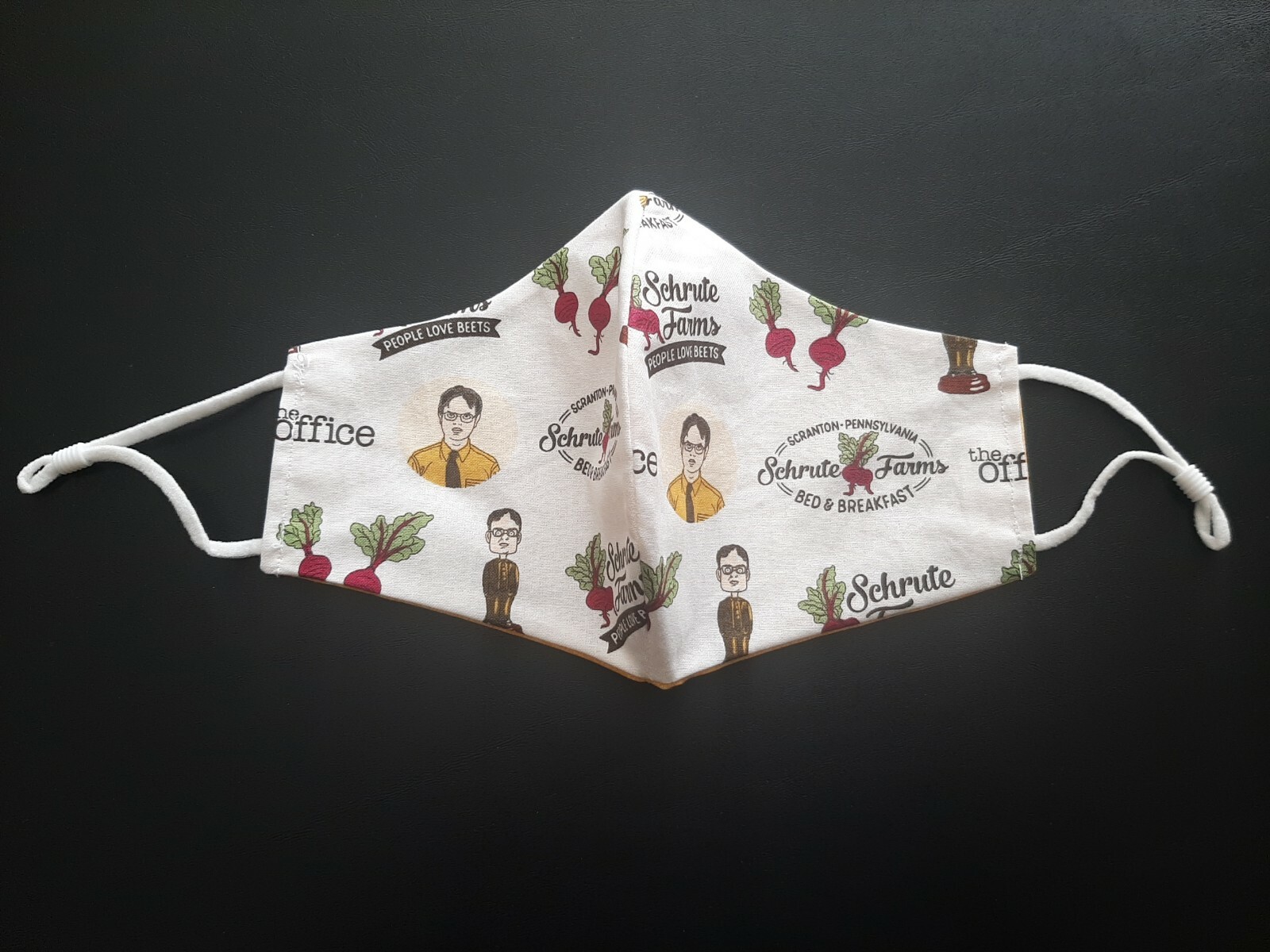 The Office, Schrute Farms Adult Face Mask / Handmade / Reusable / Washable