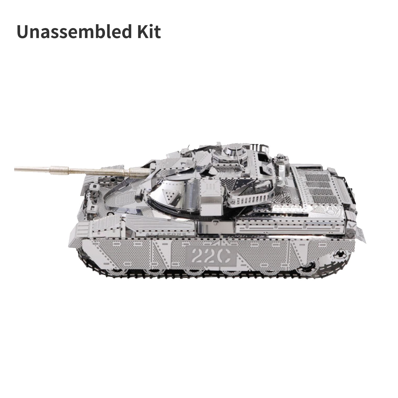 1:100 3D Metal Chief Tank MK50 Military DIY Vehicle Model Unassembled Kit