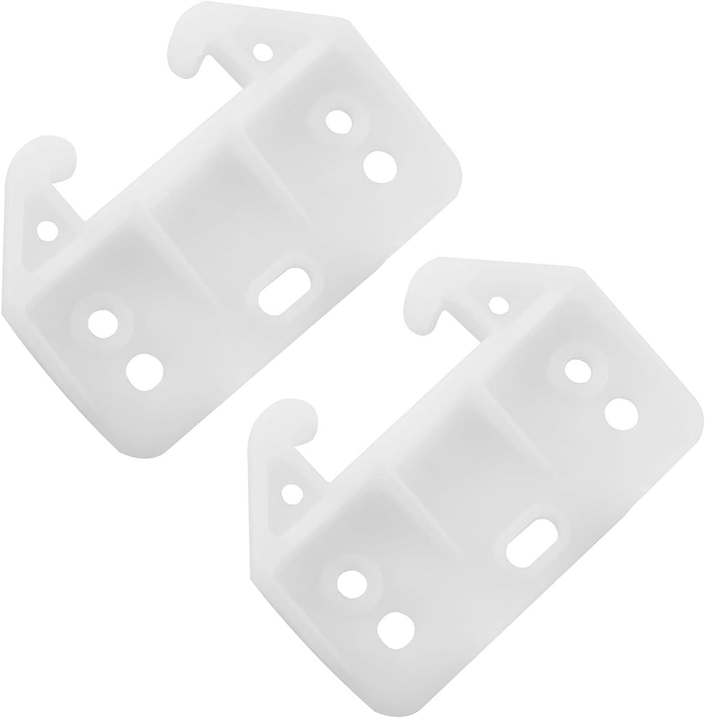 6PCS Plastic Drawer Guides, Drawer Rail, Center Mount Dresser Drawer Guide Brack