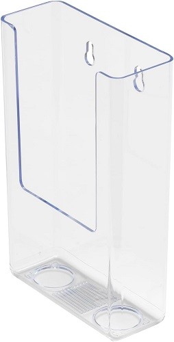 Deflecto OPBKT01Partition Bracket Clear - 1EA