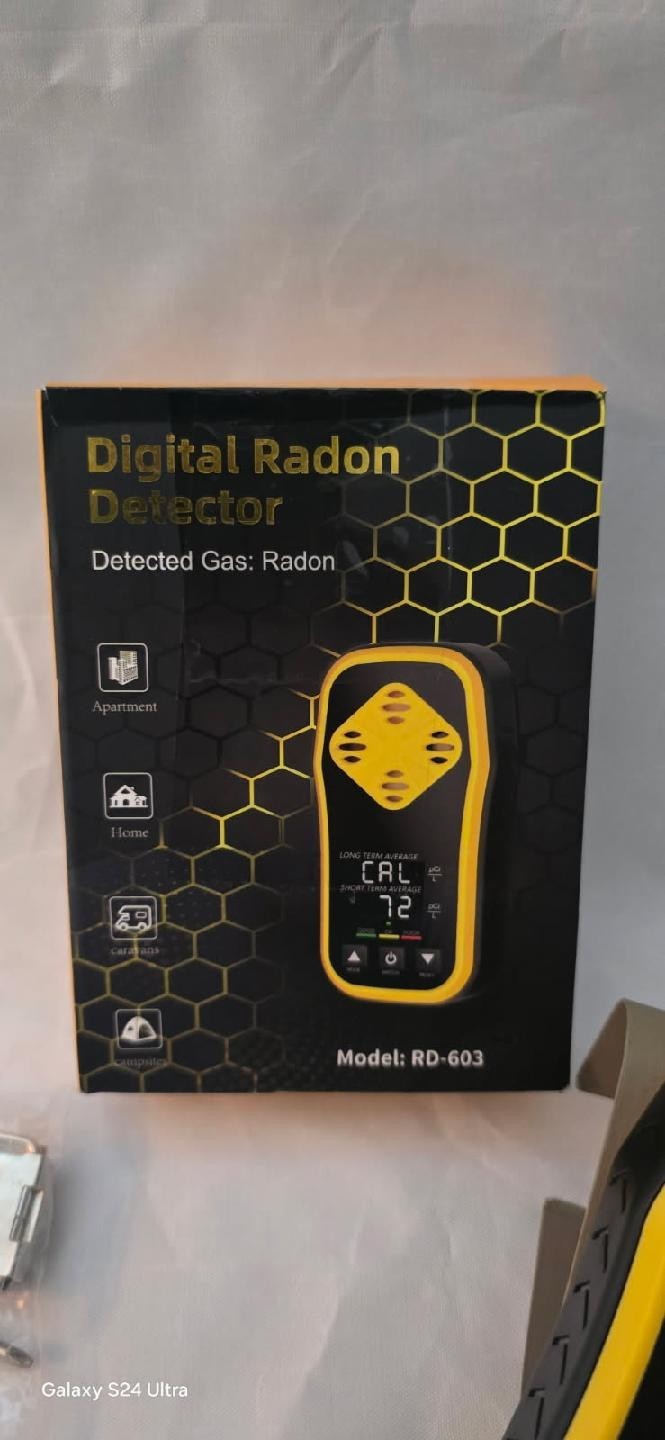 Digital Radon Detector Rechargeable Accurate Stable Detection RD-603