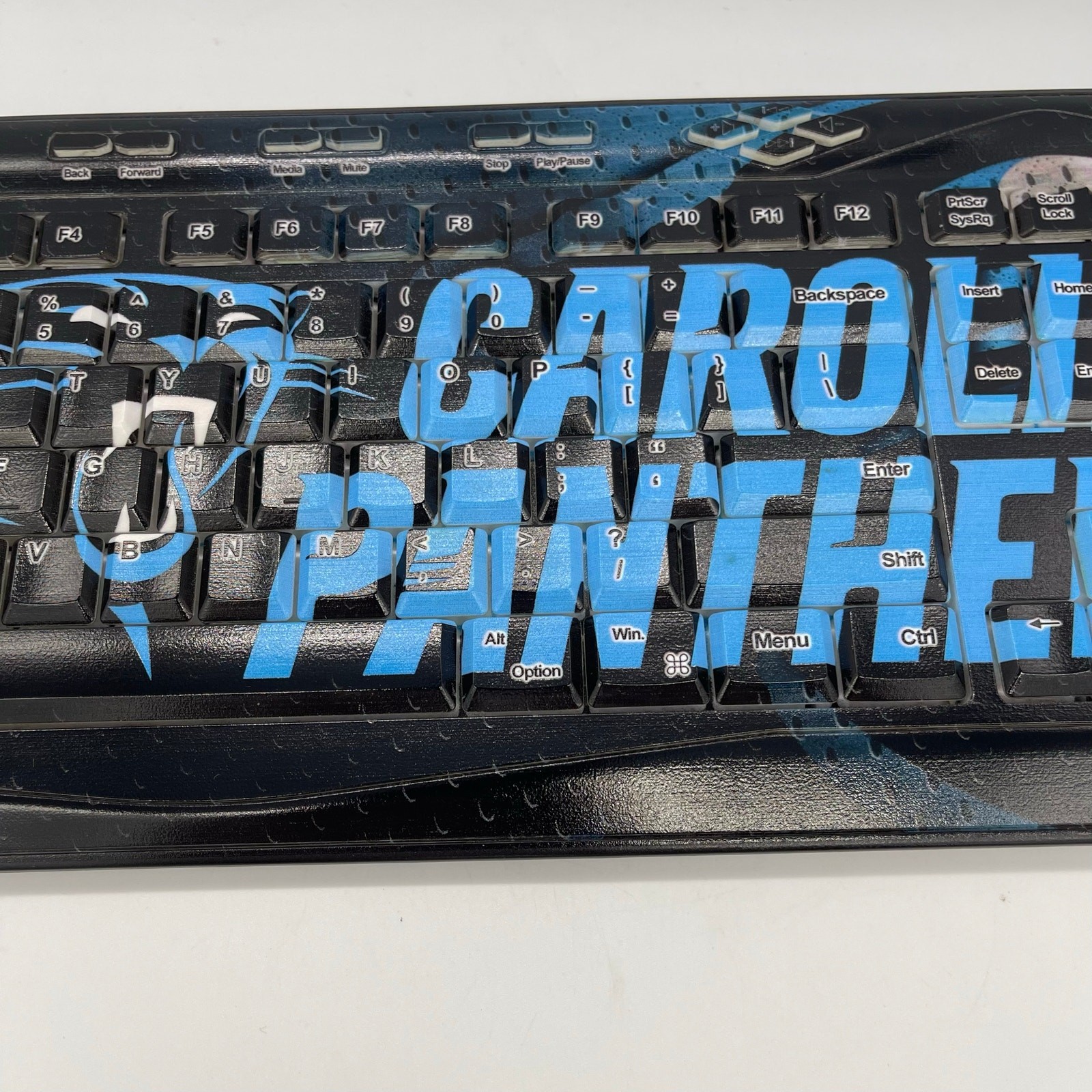 Keyscaper 510W Carolina Panthers Wireless USB Keyboard
