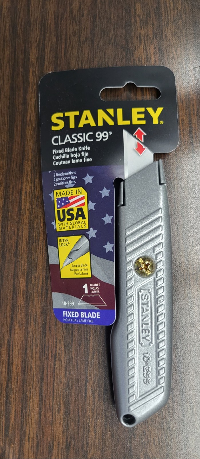 Stanley Classic 99 Fixed Blade Knife Made in the USA  #10-299  NEW