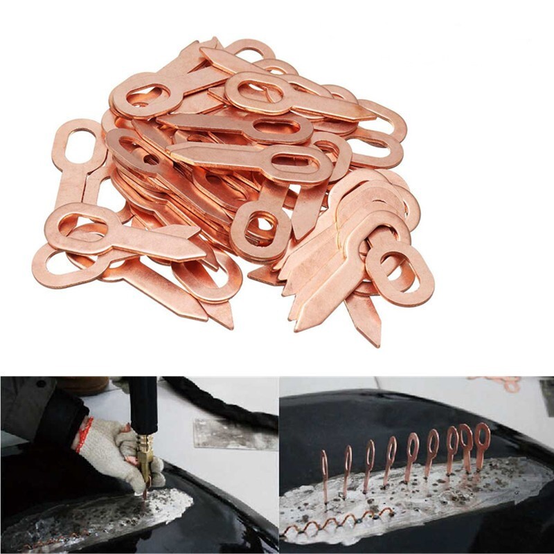 100PCS Dent Puller Rings Spot Welding Welder Car Body Panel Pulling Washer Tool