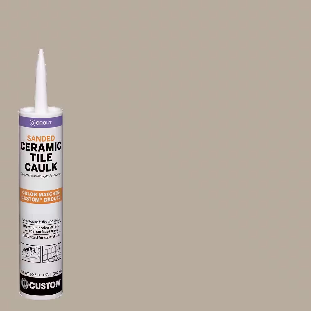 Polyblend #386 Oyster Gray 10.5 Oz. Sanded Ceramic Tile Caulk