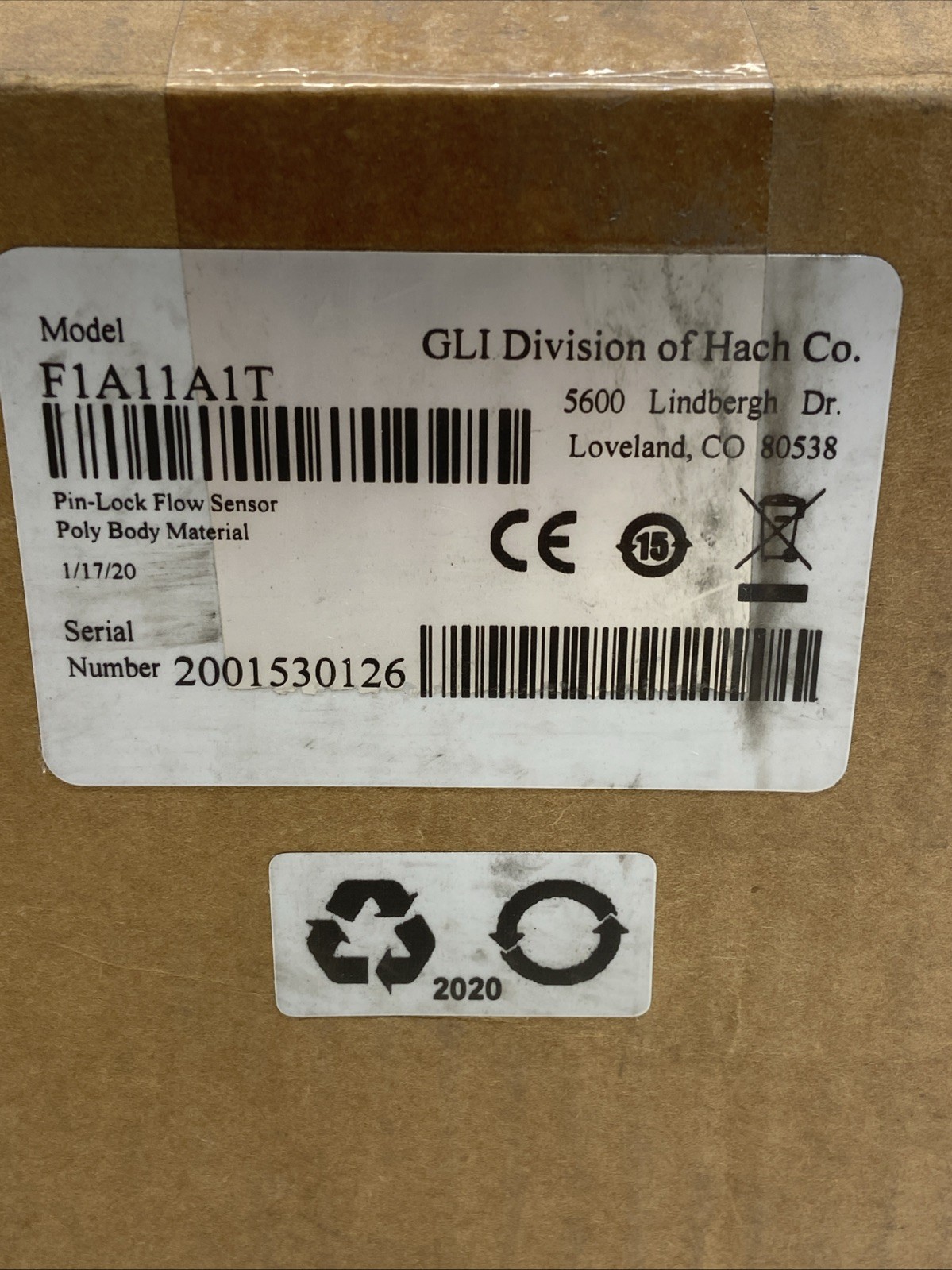 GLI Pin-Lock Flow Sensor F1A11A1T