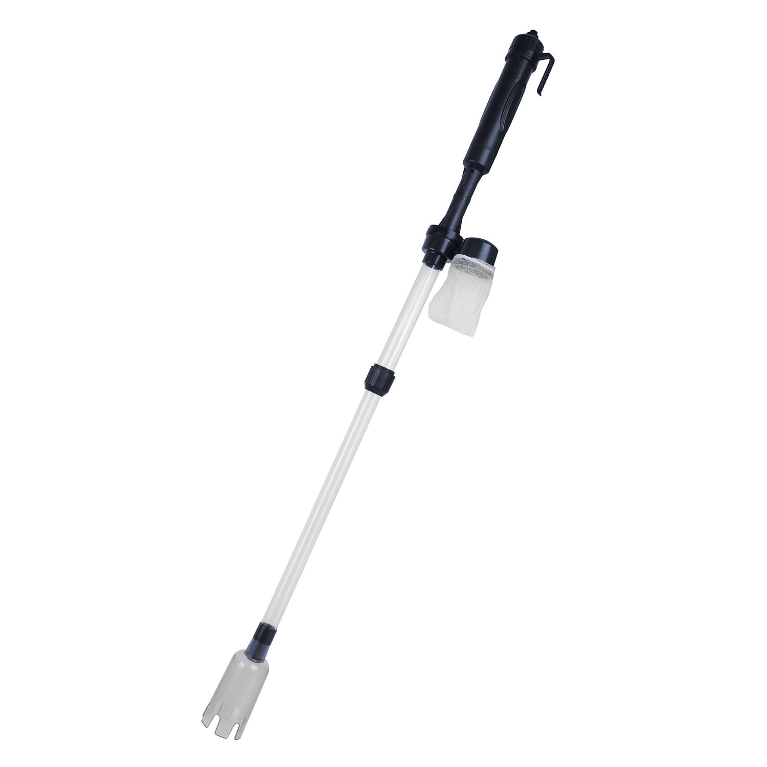 Battery-Operated Aquarium Vacuum Gravel Cleaner Adjustable Easy Clean Gravel