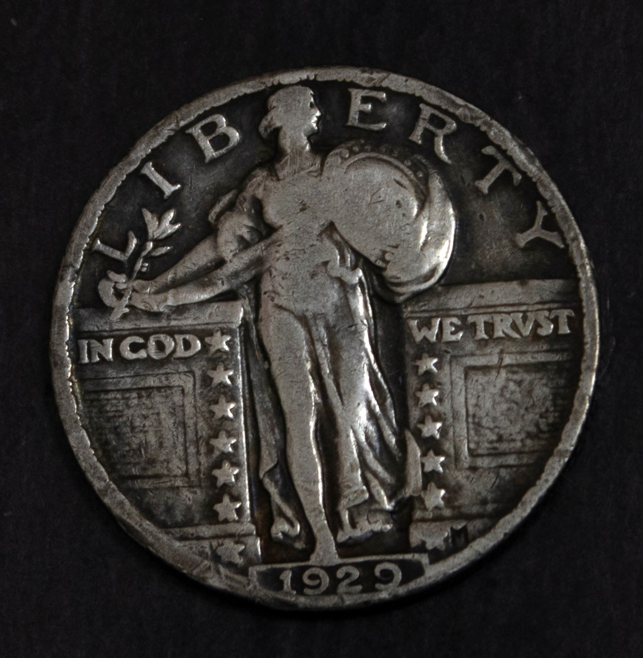 1929 Standing Liberty Quarter VF Details Cleaned....................Lot 6142
