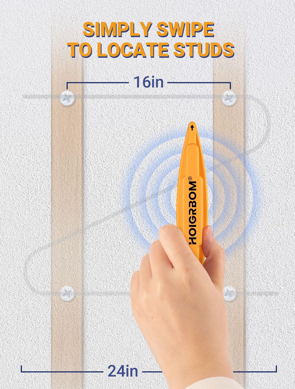 2-Pack Magnetic Stud Finder - No Batteries Required, Powerful Wall Stud Finde...
