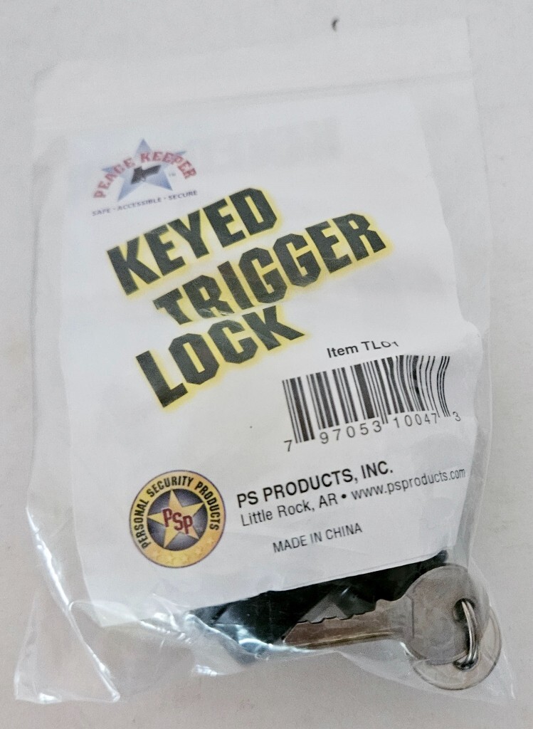 Peace Keeper Keyed Trigger Lock for Guns with Two Keys ~ TL01 ~ New
