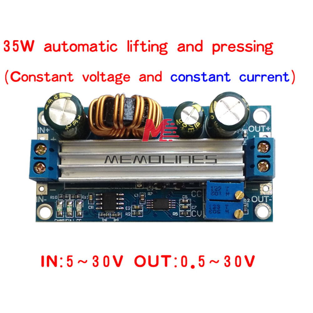 DC-DC 3A 35W Buck Boost Converter Auto Step up/down CC CV Regulator Power Module