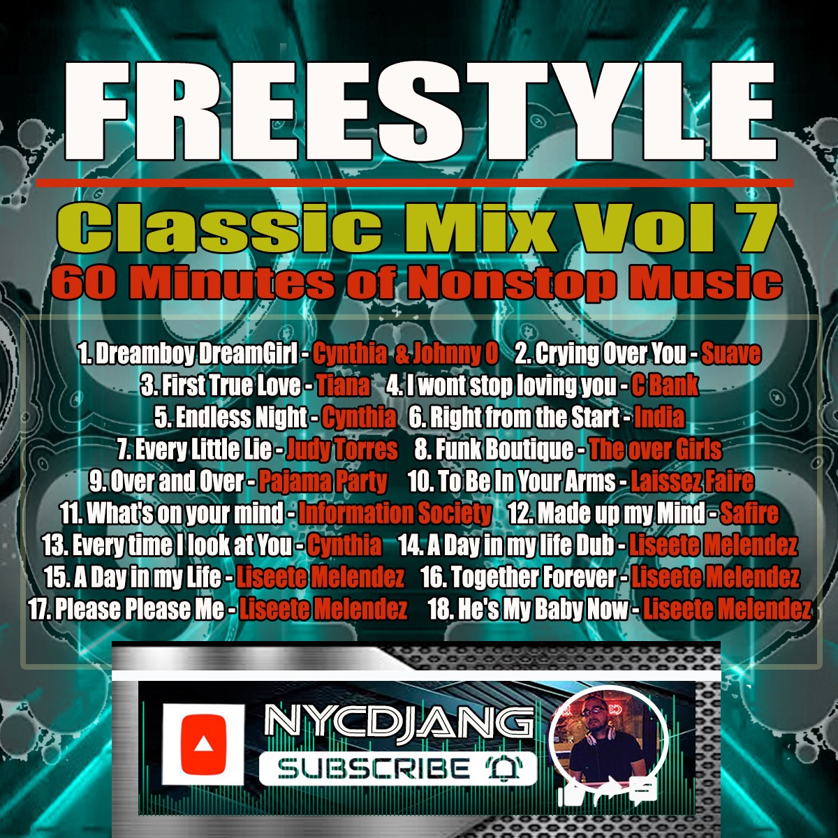 90's Freestyle Classic Mix Vol 7  Nonstop Mix  Various Artists