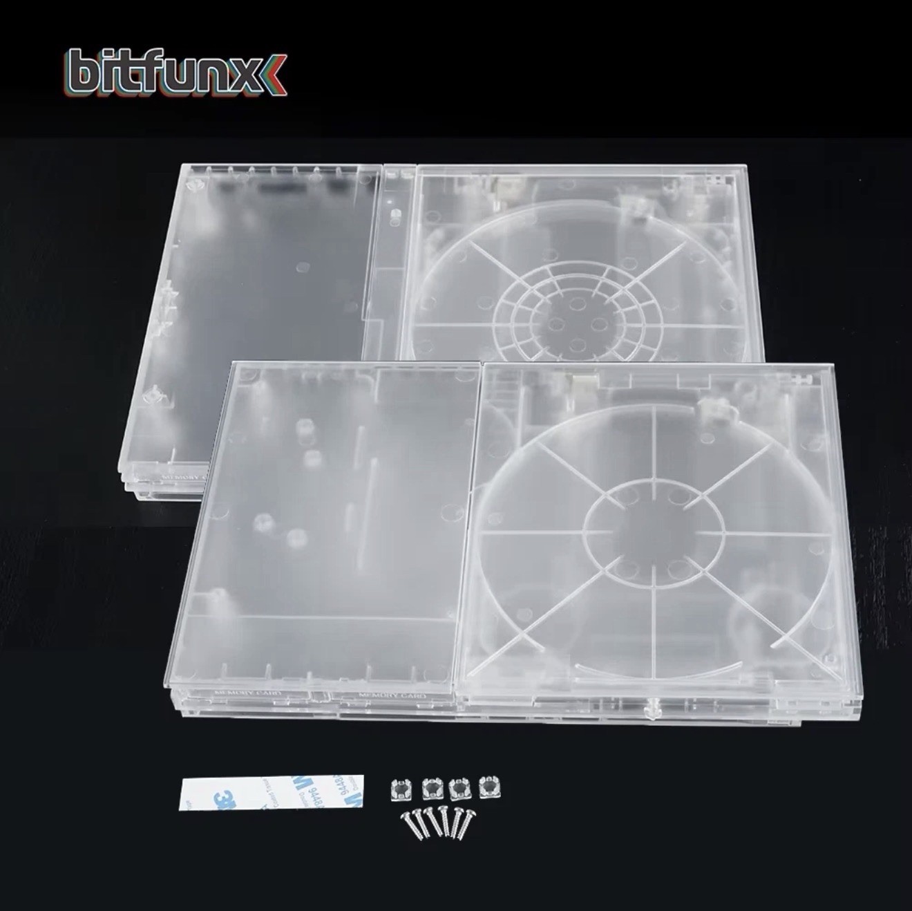 Playstation 2 Slim PS2 Full Replacement Console Shell Housing Transparent Clear
