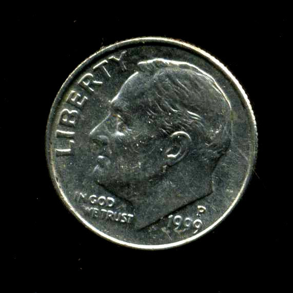 1999 P Roosevelt Dime US 10 Cent U.S American Nice 10c NICE FDR USA Coin #6922