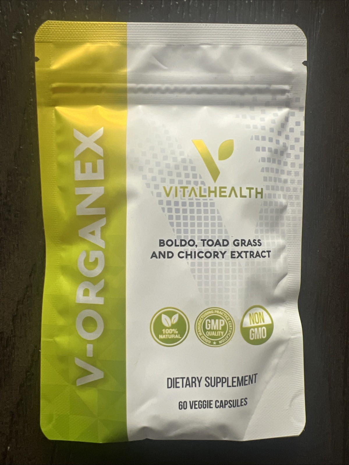 VitalHealth V-Organex 60 Capsules - New/Sealed! Vital Health Exp 6/2027