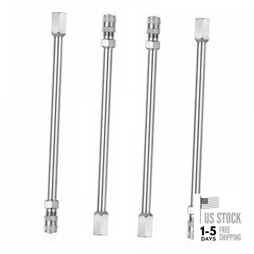 Tire Valve Stem Extensions, 4 PCS 4 Inch/100mm Valve Stem Extension Rods with