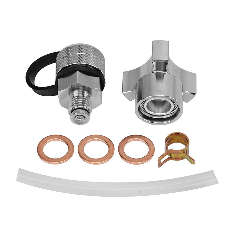 M14x1.5 Quick Twist Oil Drain Valve Stainless Drain Hose Attachment No Mess