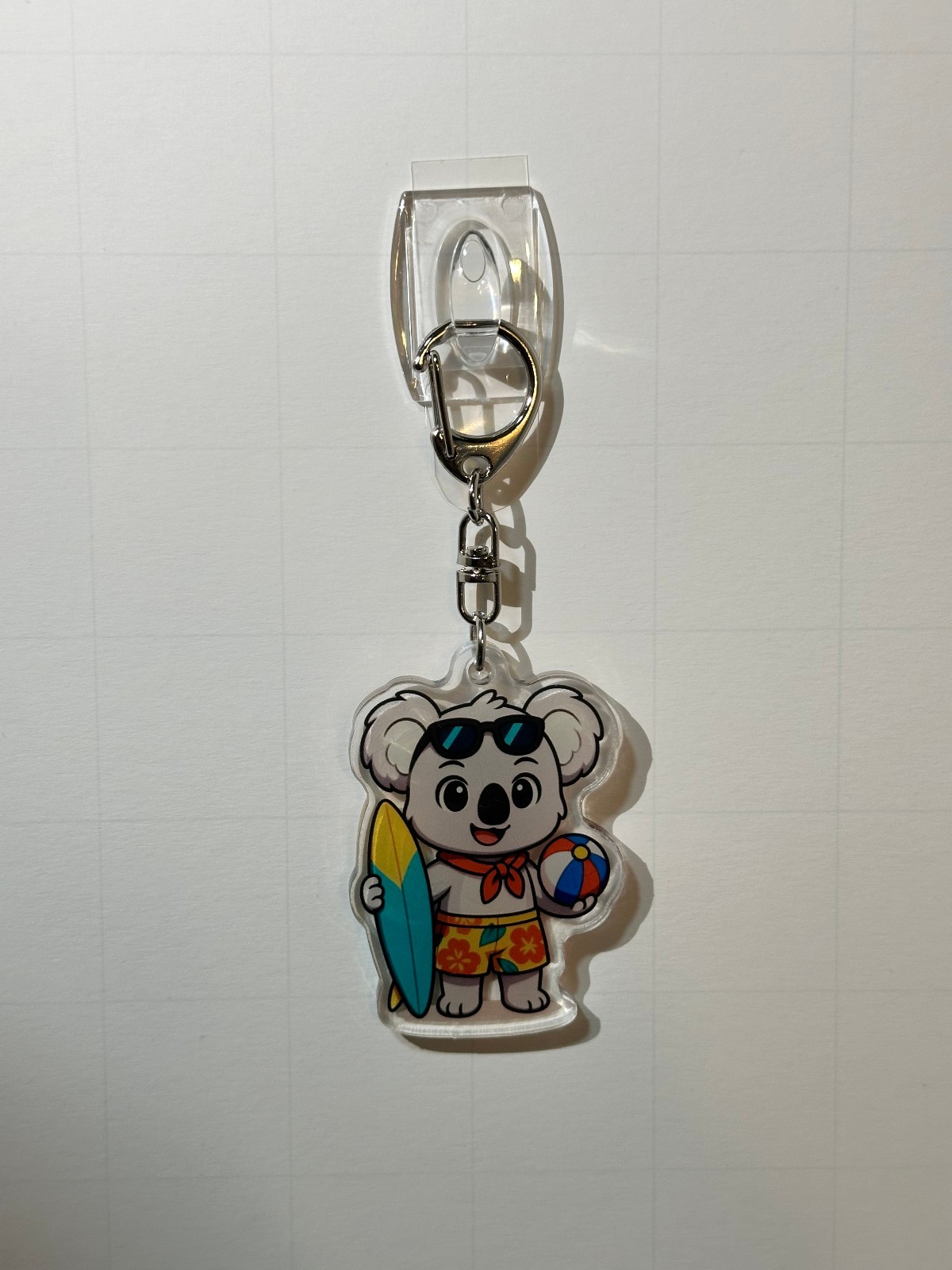 Kawaii Australia Koala Keychain | Koji the Surfer Koala | Beach Charm