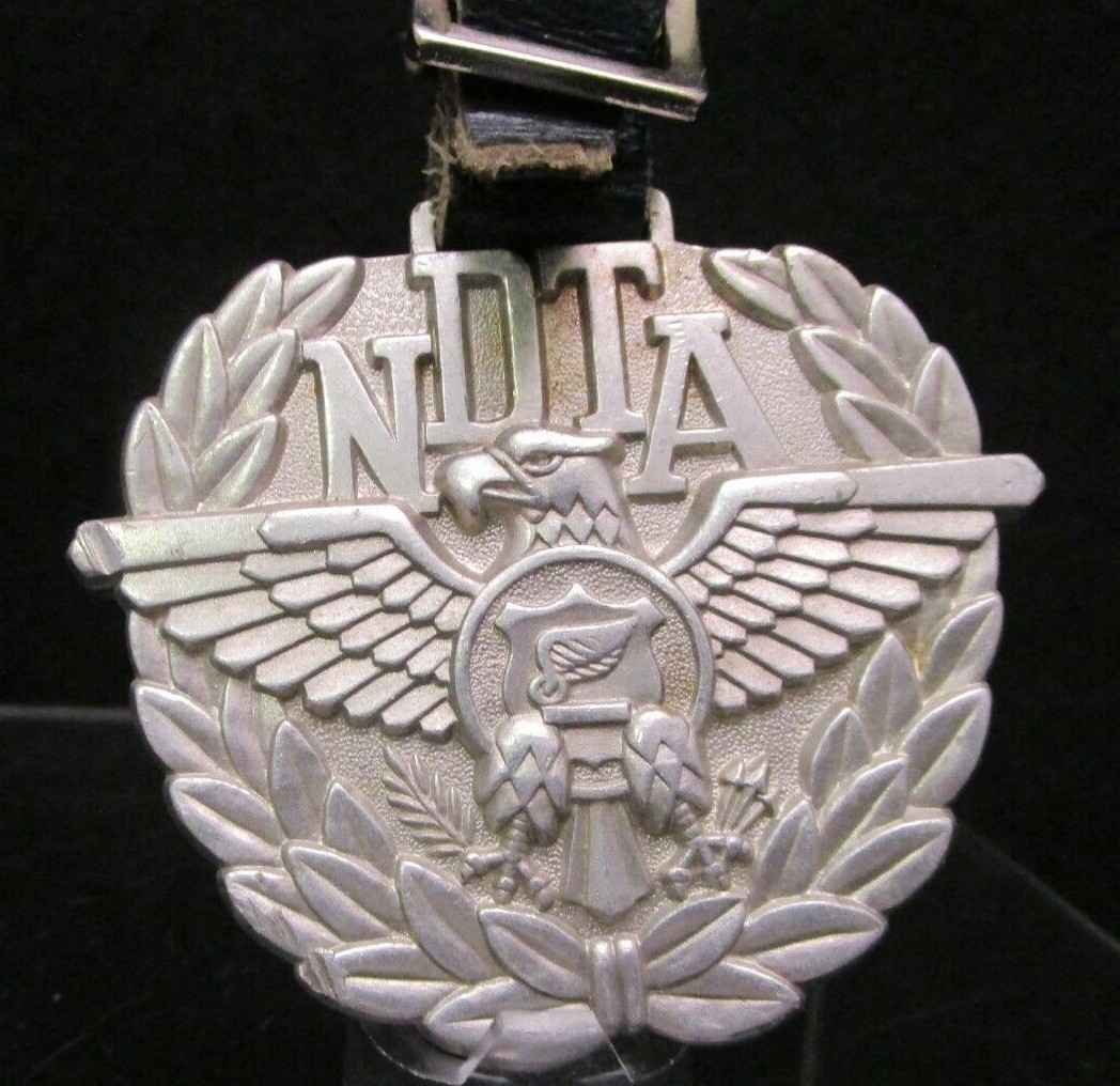 * Security NDTA Aluminum National Defense Transportation Association Badge
