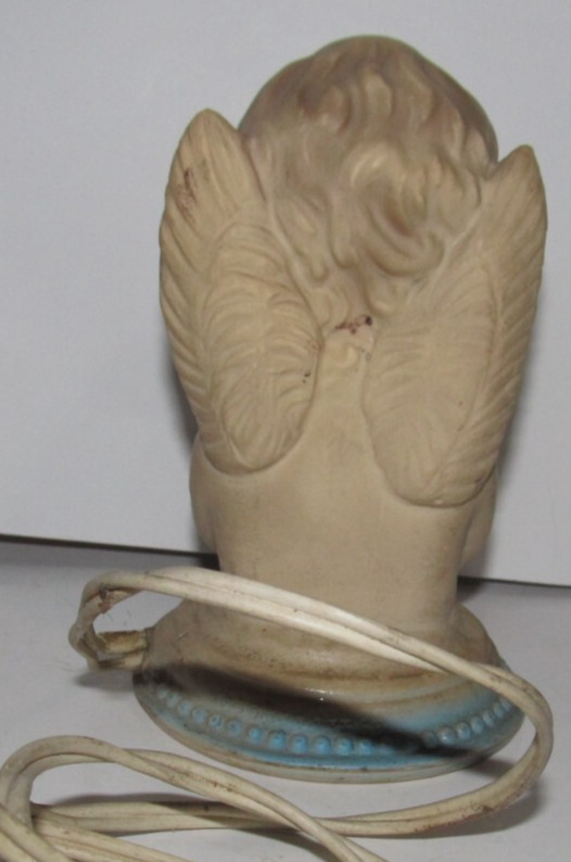 VINTAGE RUBBER NIGHT LIGHT ANGEL (TB4)