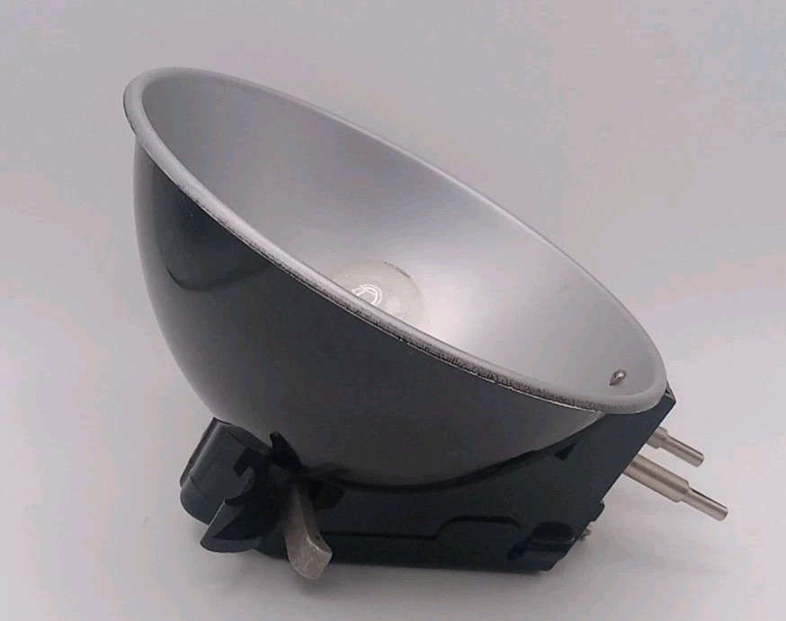 Vintage 5" ANSCO Flash Holder Reflector for Ready Flash Camera~With One Bulb!