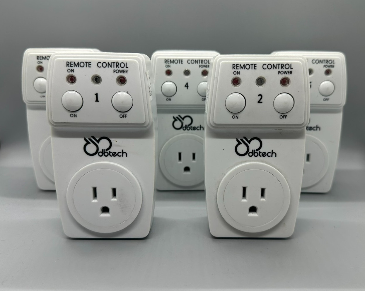 BH9936 Remote Control Outlet Plug Switch REPLACEMENTS 1 2 3 4 5 W/ OUT REMOTE