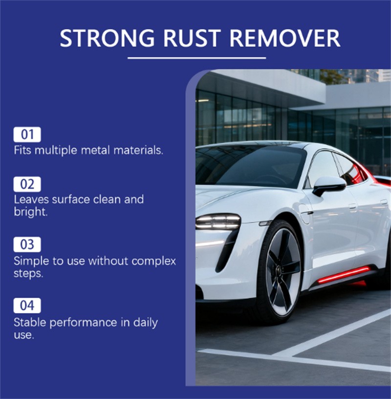 100ml Heavy Duty Rust Remover Spray for Metal - Multipurpose Rust Stain Cleaner