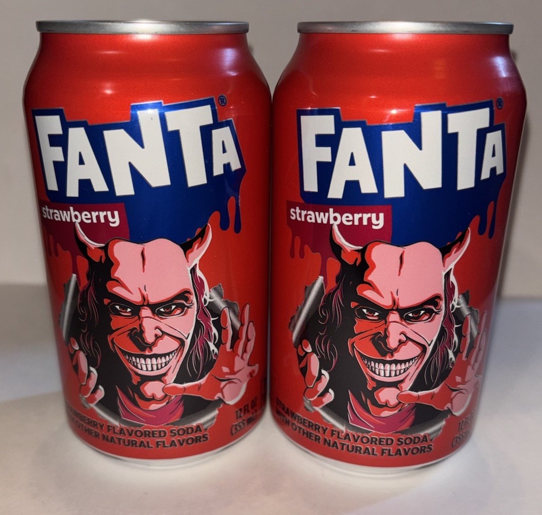 2025 Horror Limited Edition The Grabber Strawberry Flavored Soda 12oz Two Cans