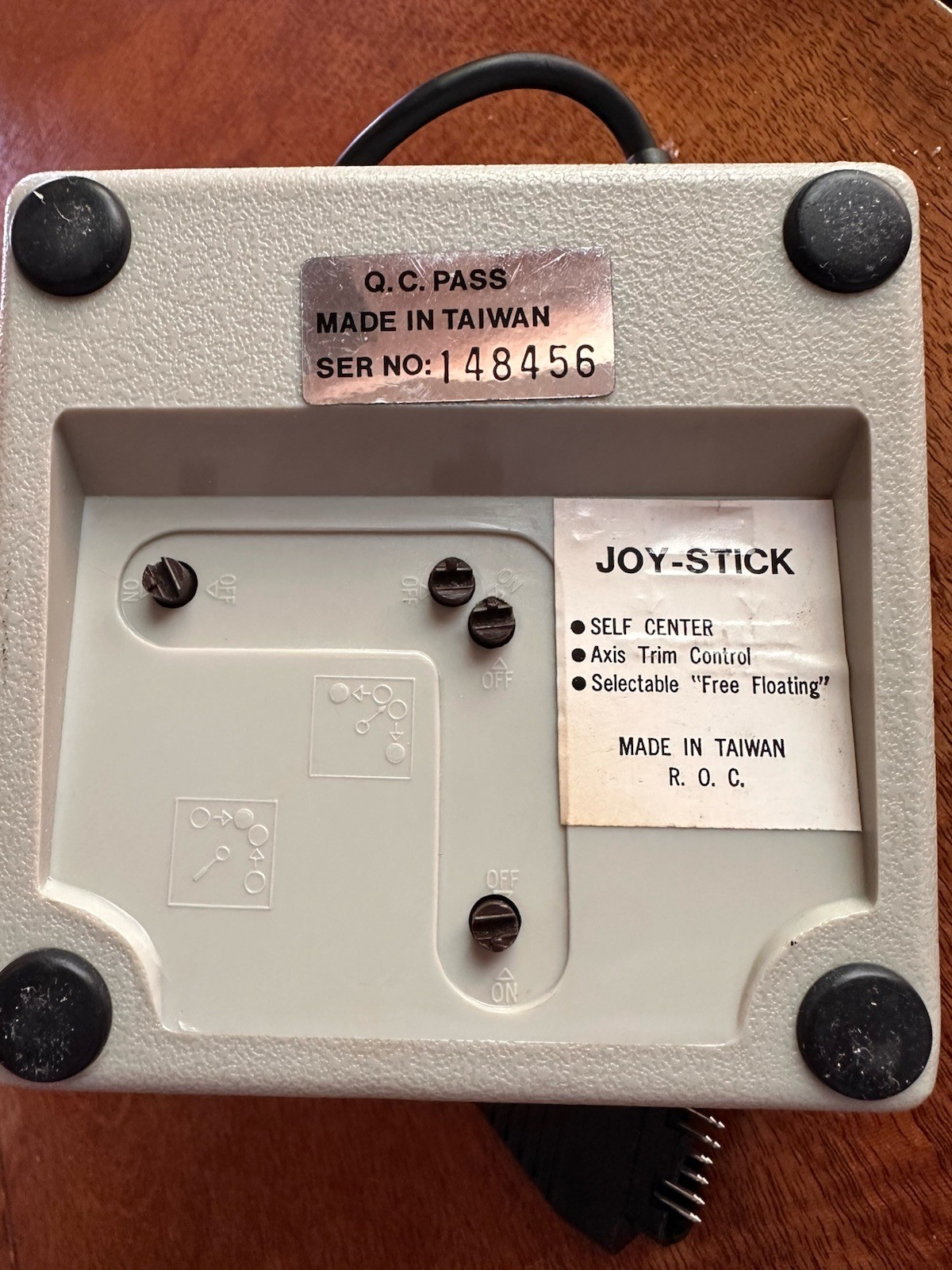 Vintage 1980s Joystick Self Center Axis Trim Untested Retro Computer Gaming