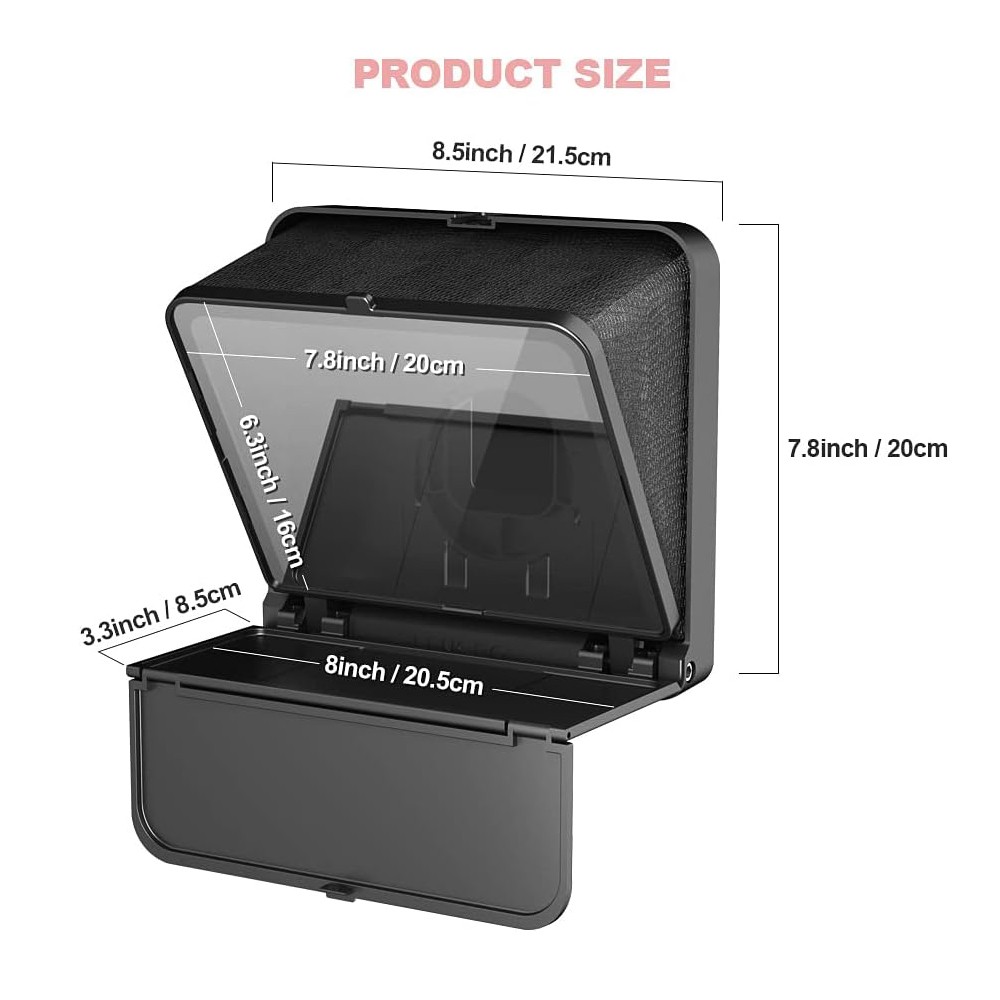 LENSGO TC7S Foldable Teleprompter for Android iPhone iPad Tablet Video Recording