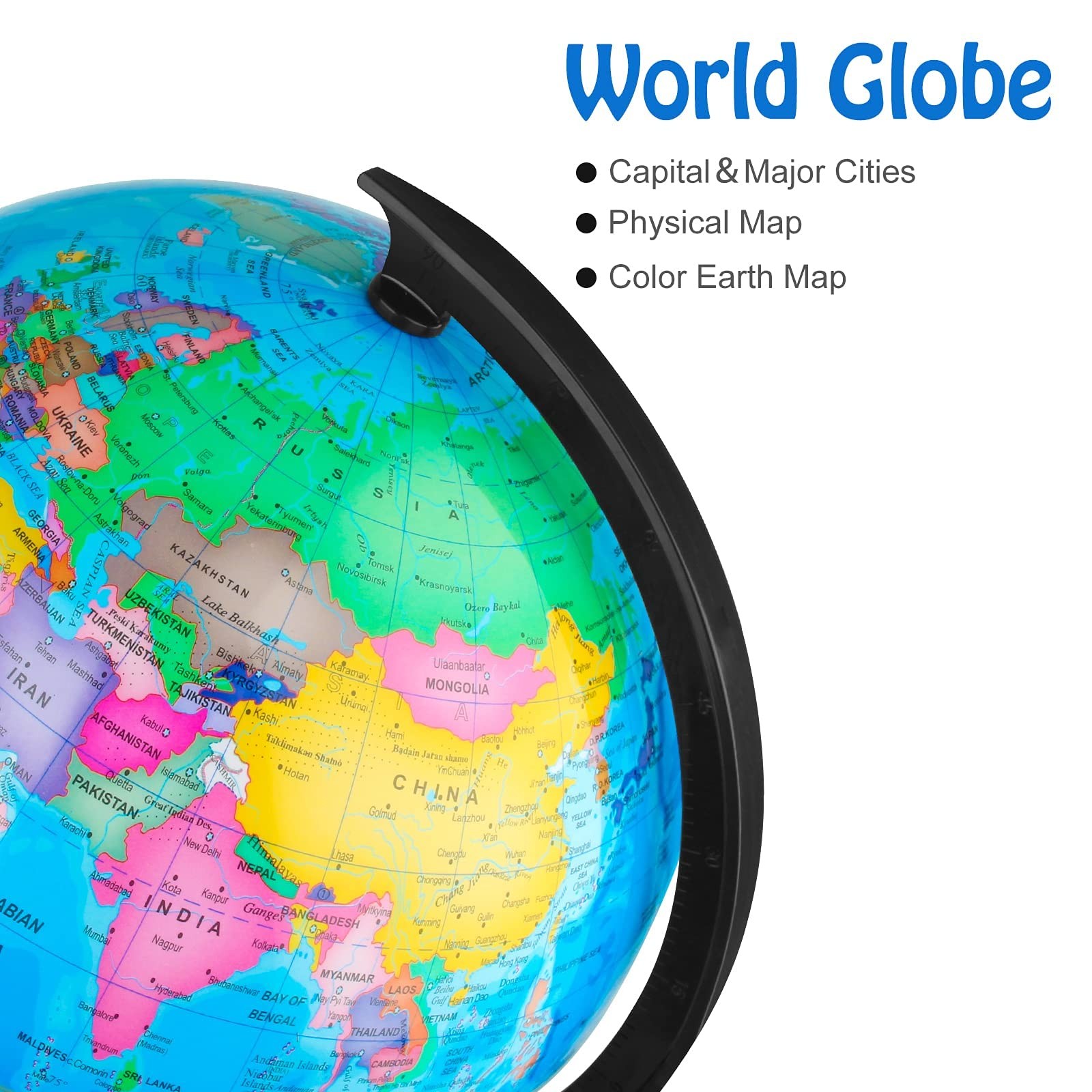 10'' World Globe for Kids Learning