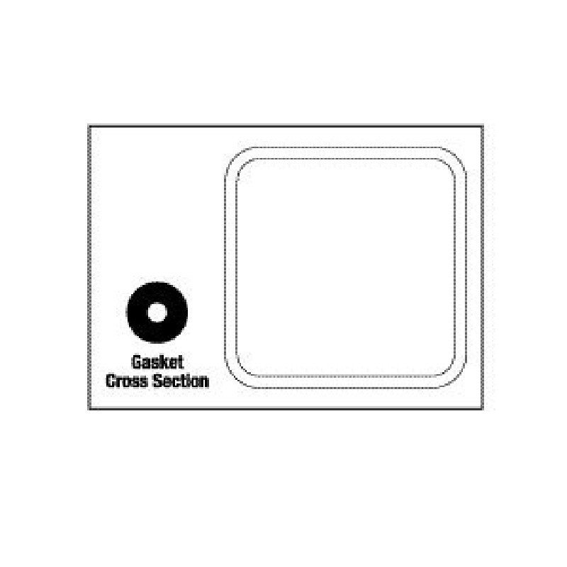 Rpı CSG001 -Door Gasket (20" x 20" - .43" OD) OEM Part #61301605016/58398