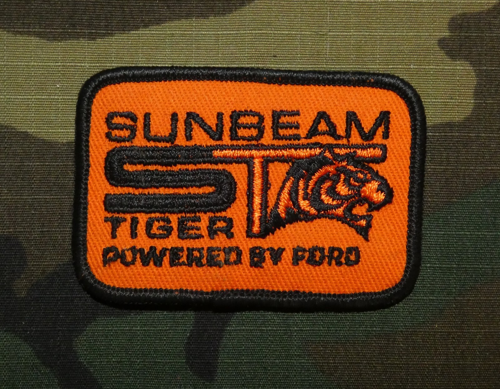 Vintage 1960s Sunbeam Tiger V8 Roadster Classic Car Embroidered Patch