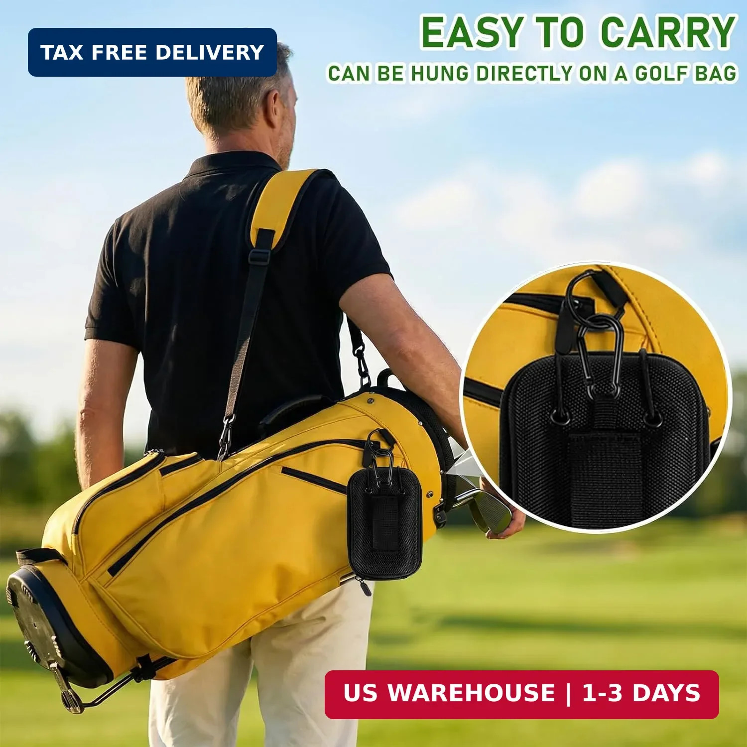 Range Finder Case, Protective Hard Shell Golf Rangefinder Case Anti-Scratch Univ
