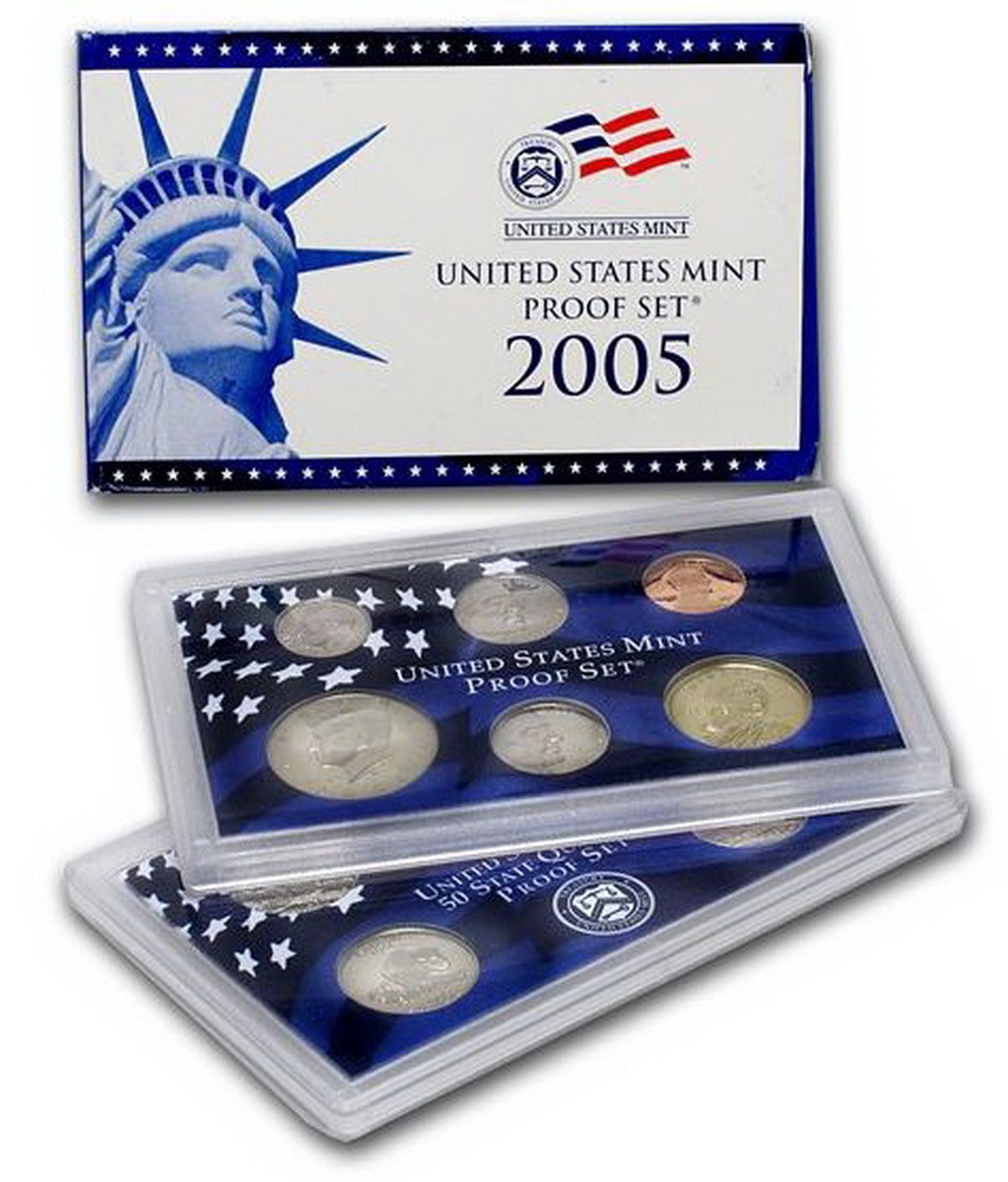 2005 US Mint 11 Coin Proof Set w/ Original Box ~ Free Shipping