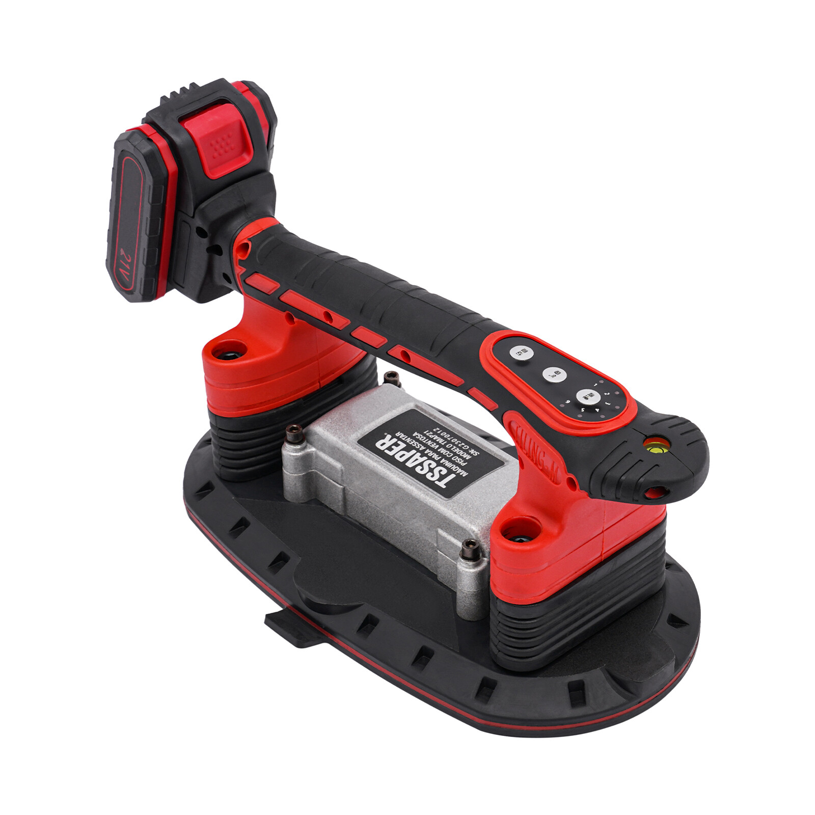 21V Handheld Tile Vibration & Suction Tool 6-Speed Dual-Mode 2×2000mAh