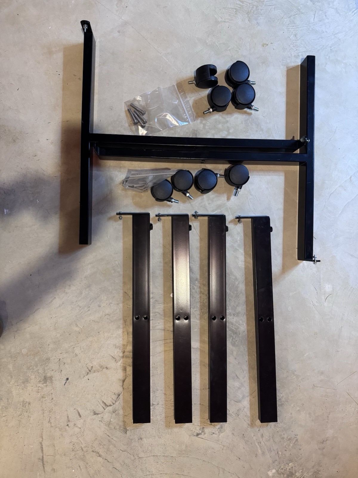 Black Store Display Rack Base 4-Way Base for Gridwall Grid Wall Panels