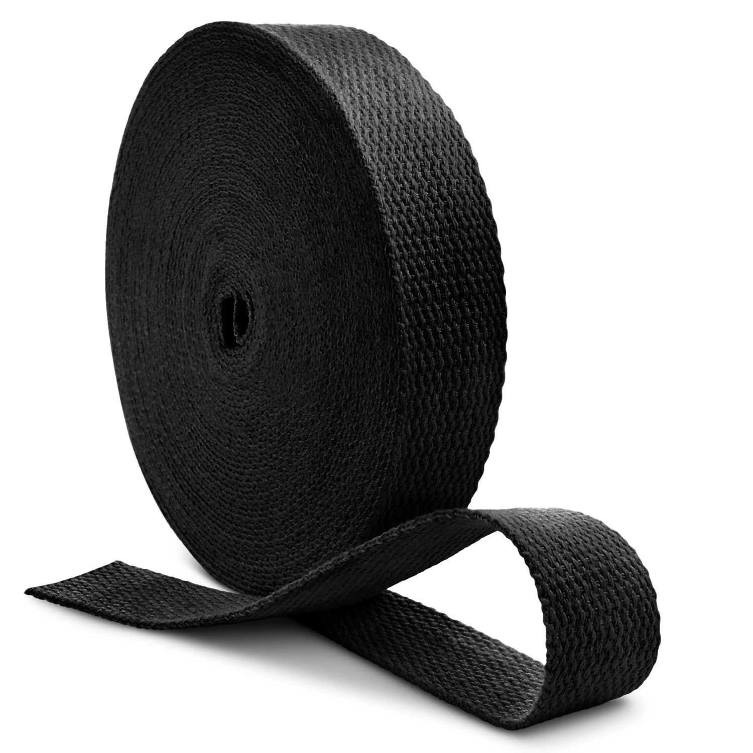 ManTangSun Natural Cotton Webbing 1 Inch 12 Yards Cotton Webbing Straps for B...