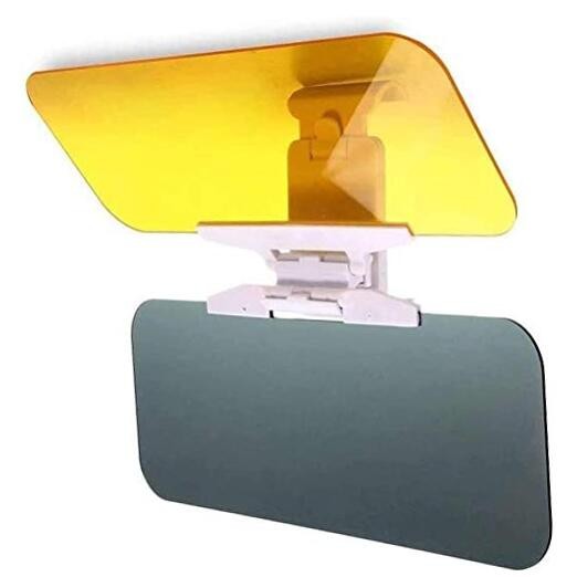Car Visor Extender, 2 in 1 Anti Glare Visor HD Car Sun Visor for Day Night