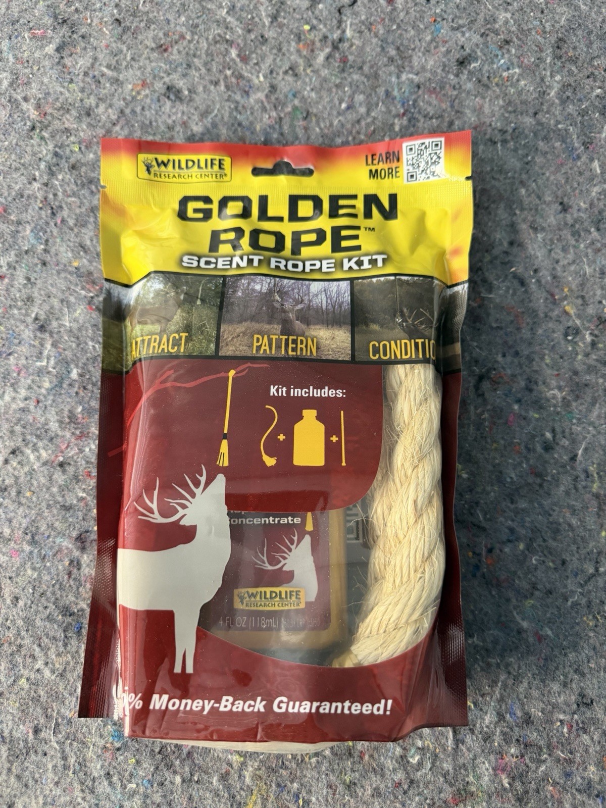 Wildlife Research Center GOLDEN ROPE™ SCENT ROPE KIT Deer Scent Rope