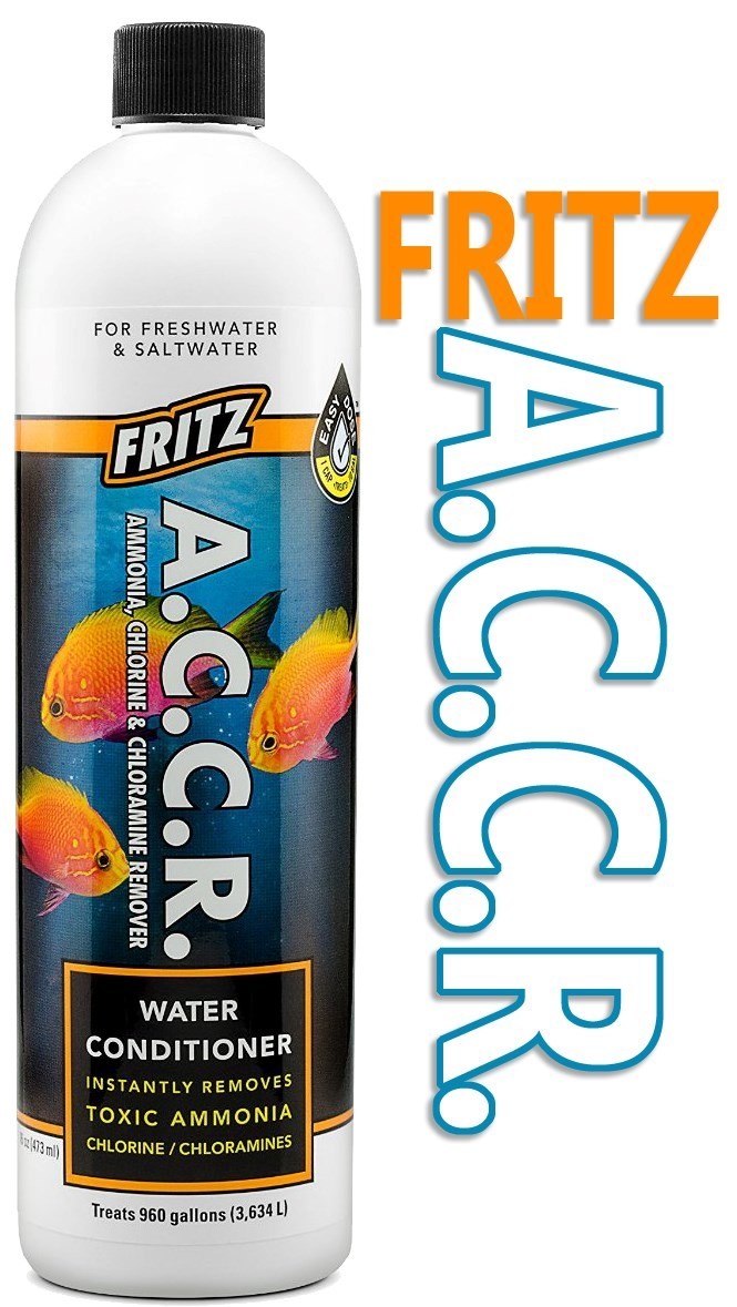 Fritz A.C.C.R. Ammonia, Chlorine and Chloramine Remover Liquid 16 oz 80233FM